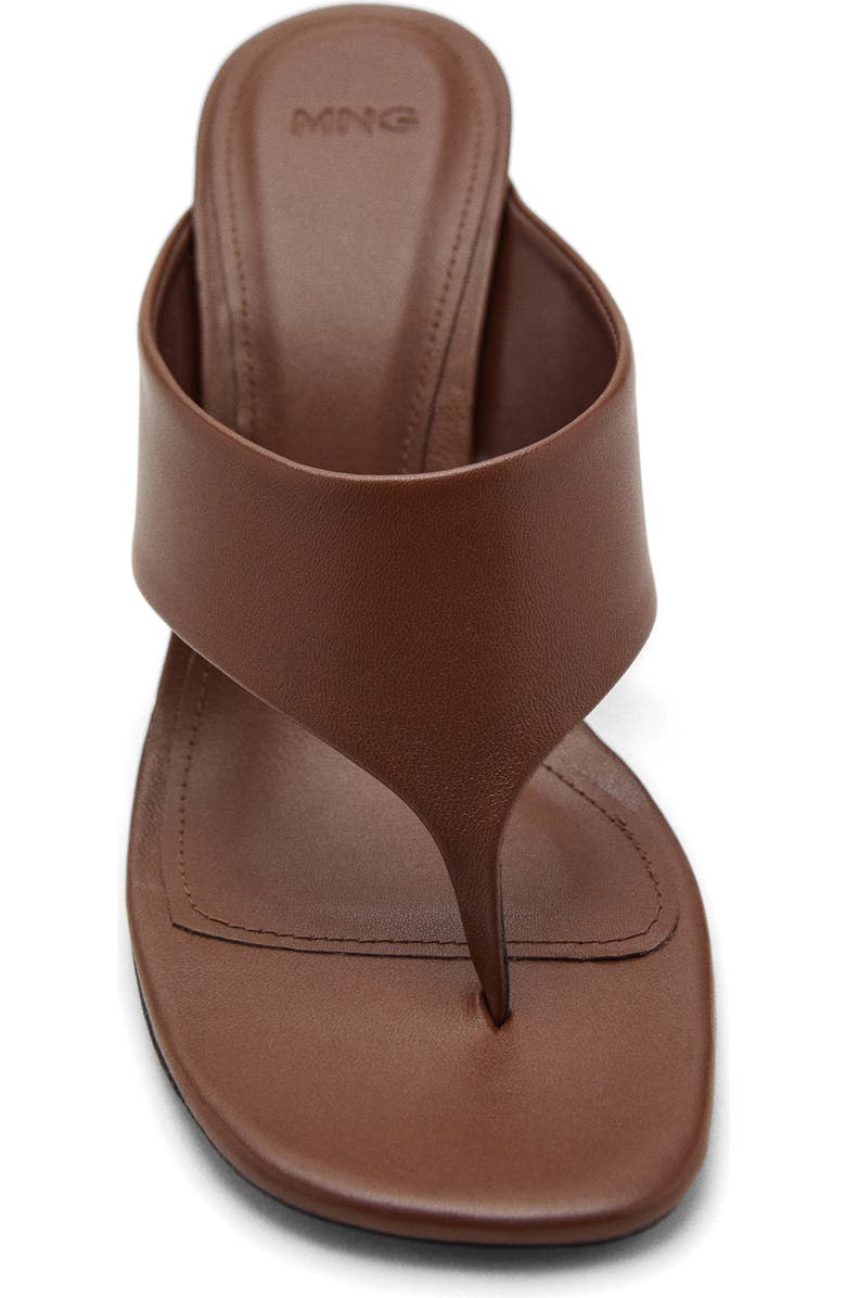 MANGO Wedge Flip Flop, Alternate, color, Chocolate