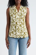 NORDSTROM RACK V-Neck Sleeveless Woven Shell Top