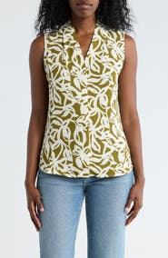 NORDSTROM RACK V-Neck Sleeveless Woven Shell Top