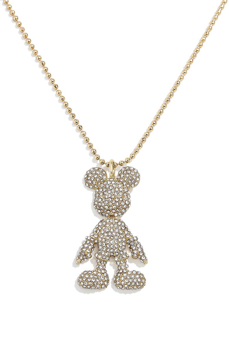 BaubleBar Disney<sup>®</sup> Mickey Mouse 3D Pendant Necklace, Main, color, 