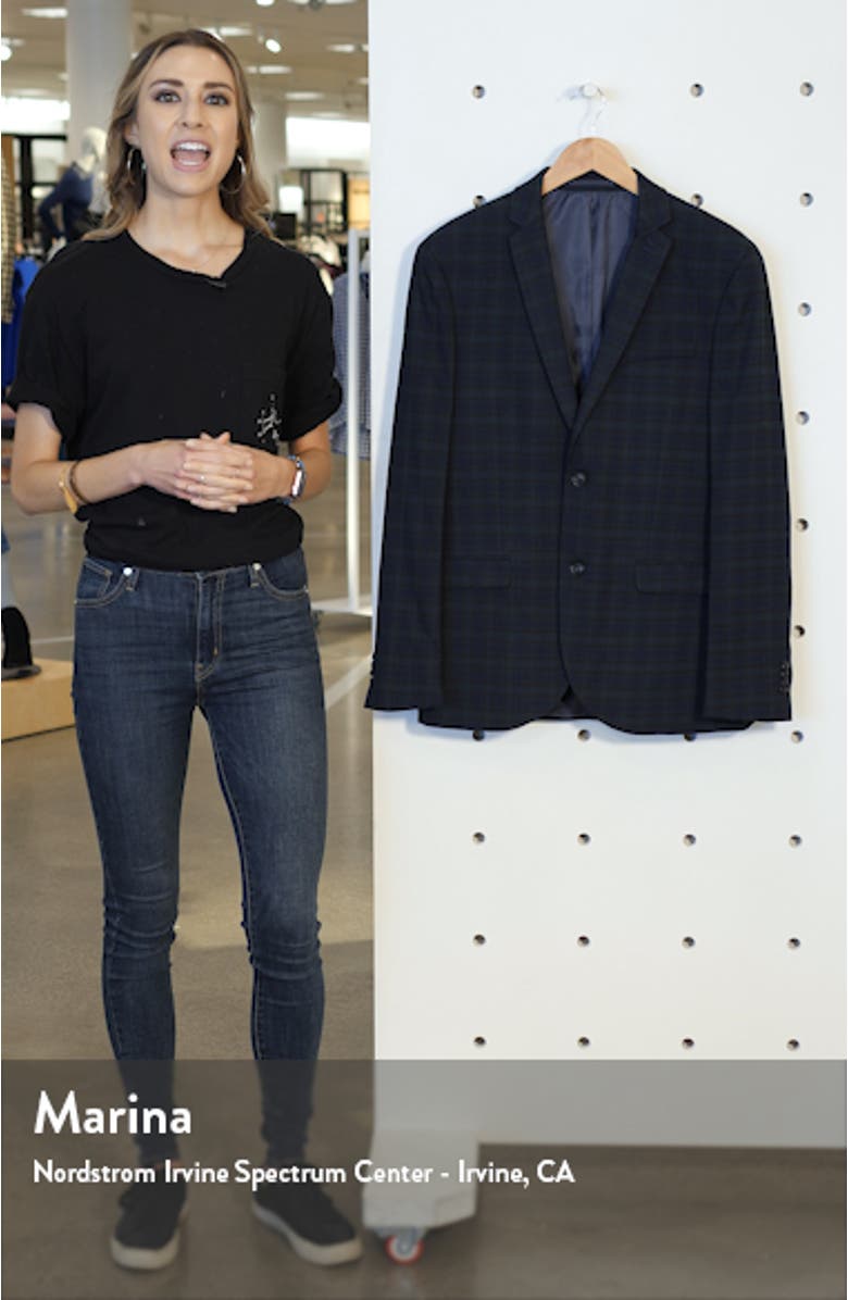 Bampton Check Slim Fit Suit Jacket, sales video thumbnail
