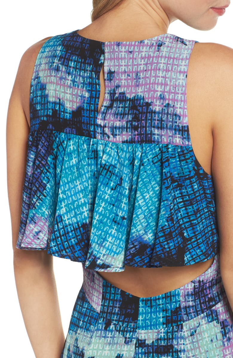 Maggy London Print Maxi Dress, Alternate, color, 