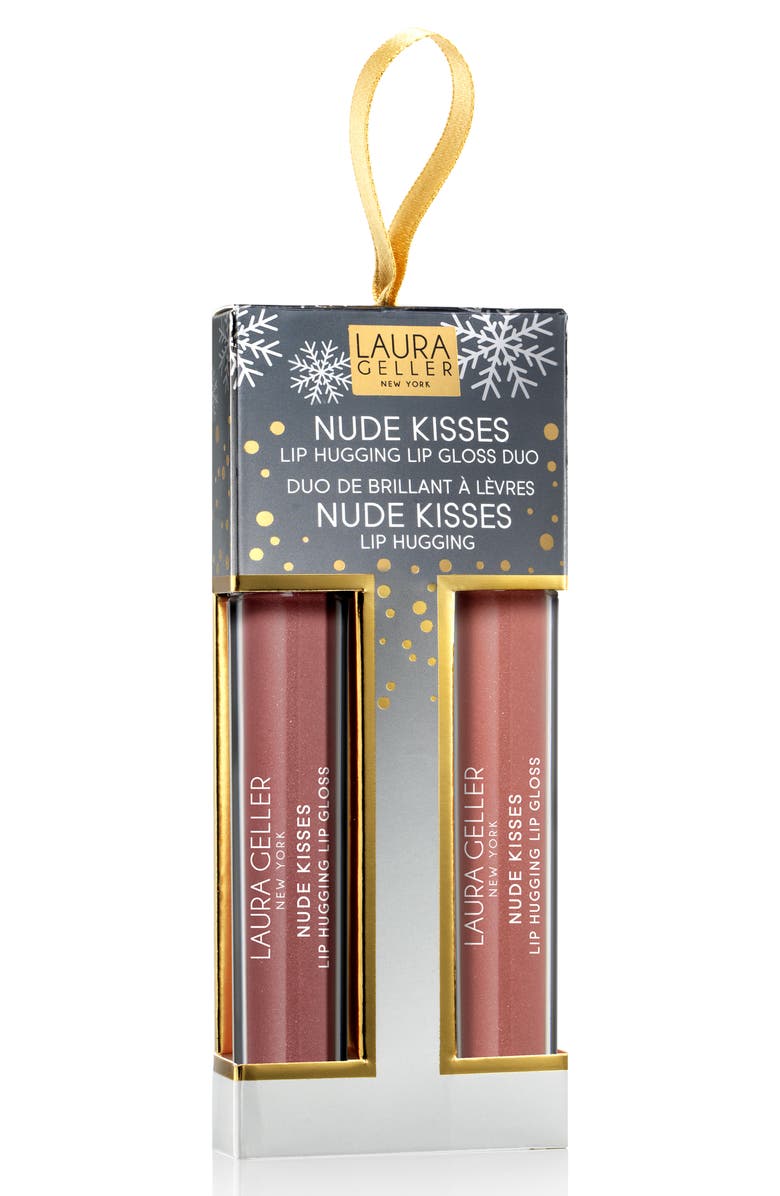 Laura Geller Beauty Nude Kisses Lip Hugging Lip Gloss Duo, Alternate, color,