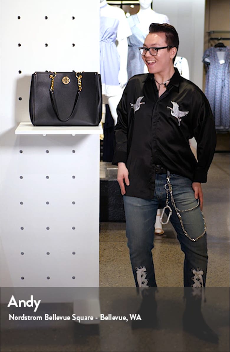 Everly Leather Tote, sales video thumbnail