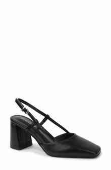 Calla Faux Leather Slingback Pump