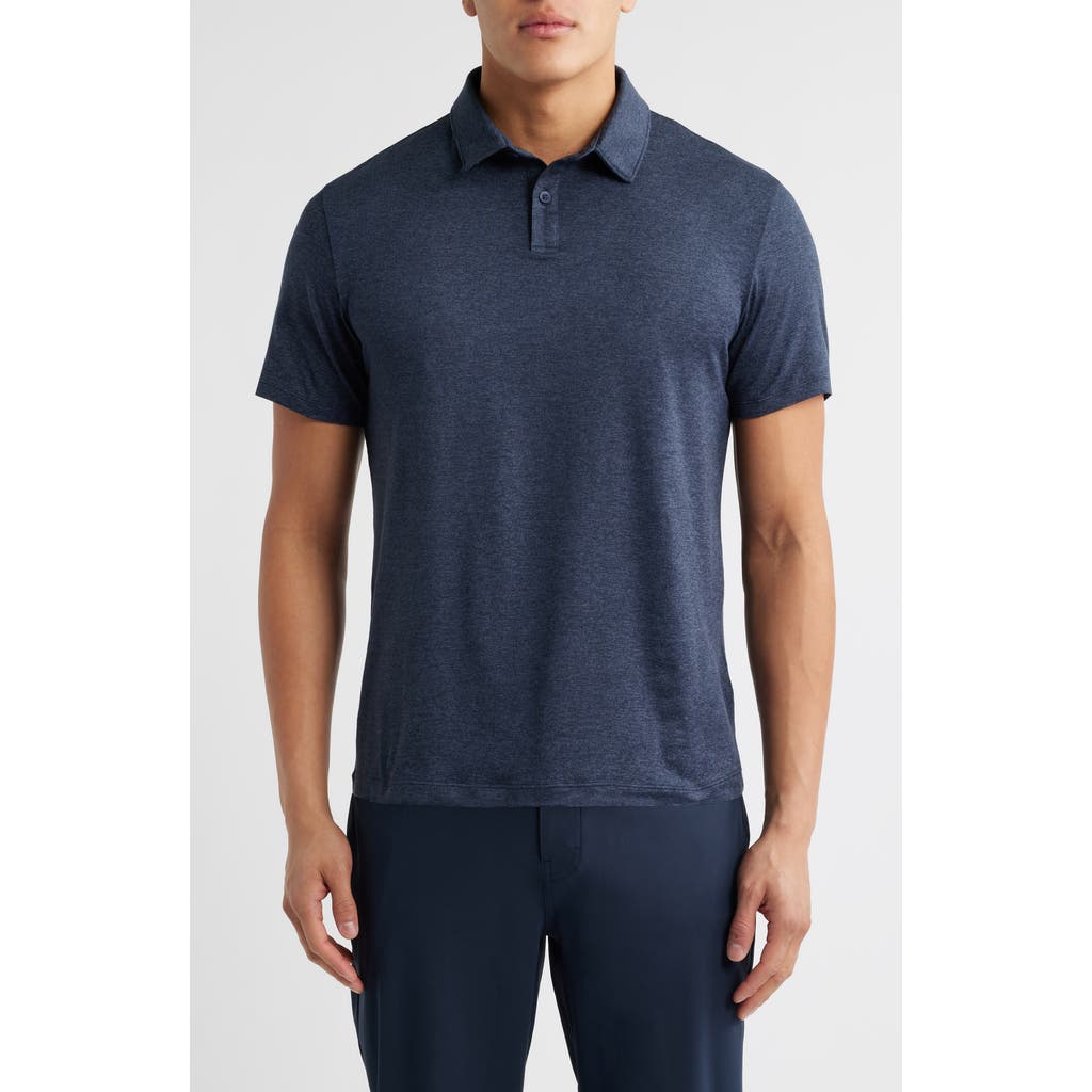 Zella Dynamic Train Polo In Navy Eclipse