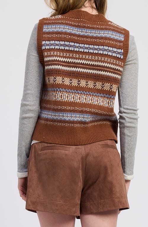 Jacquie The Label Aspen Sweater Vest In Multi