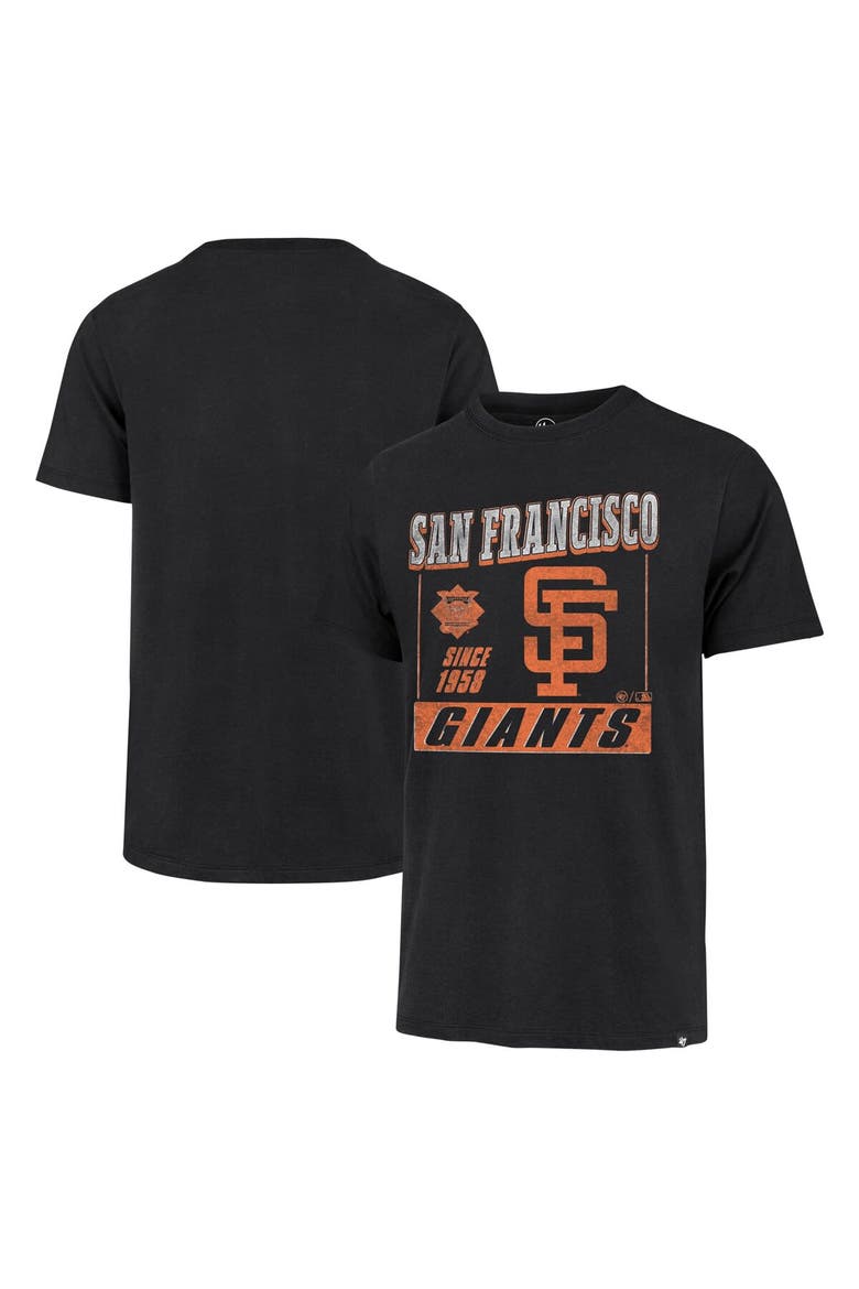Men's '47 Black San Francisco Giants Outlast Franklin T-Shirt, Alternate, color, Black