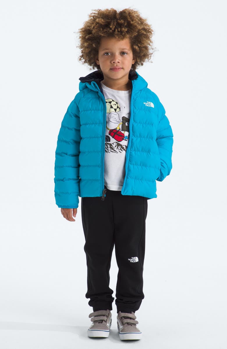 The North Face Kids' Perrito Reversible Water Repellent Jacket, Alternate, color, Meridian Blue