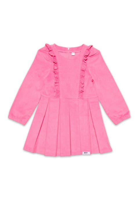 Long Sleeve Ruffle Dress (Toddler & Little Kid)