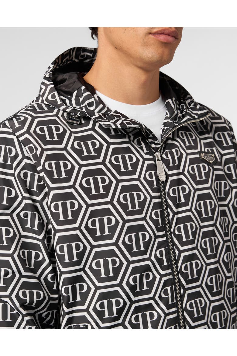 Nylon Jacket Monogram Men, Alternate, color, black