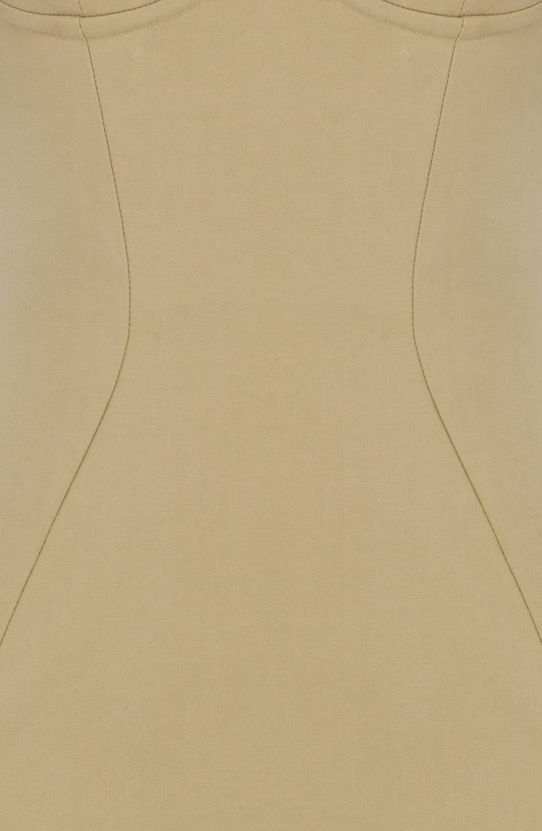 HOUSE OF CB Elissa Strapless Minidress, Alternate, color, Stone