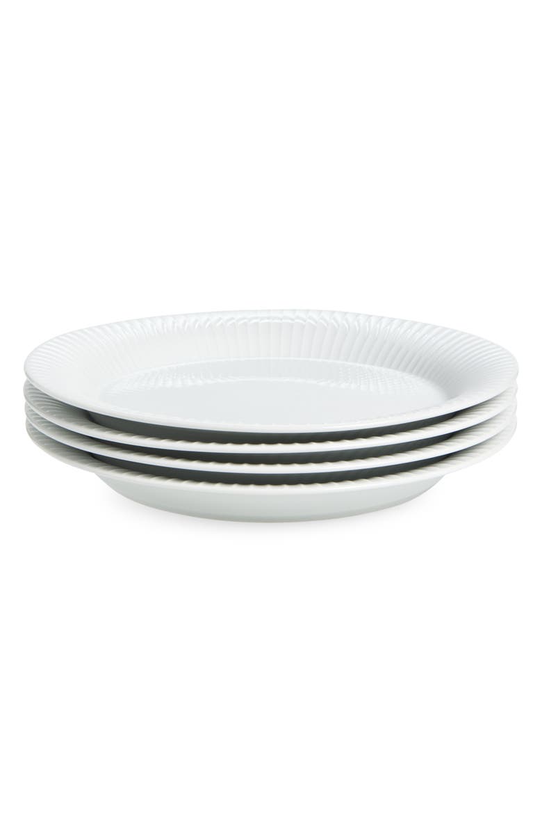 Kahler Hammershøi Set of 4 Plates, Main, color, White