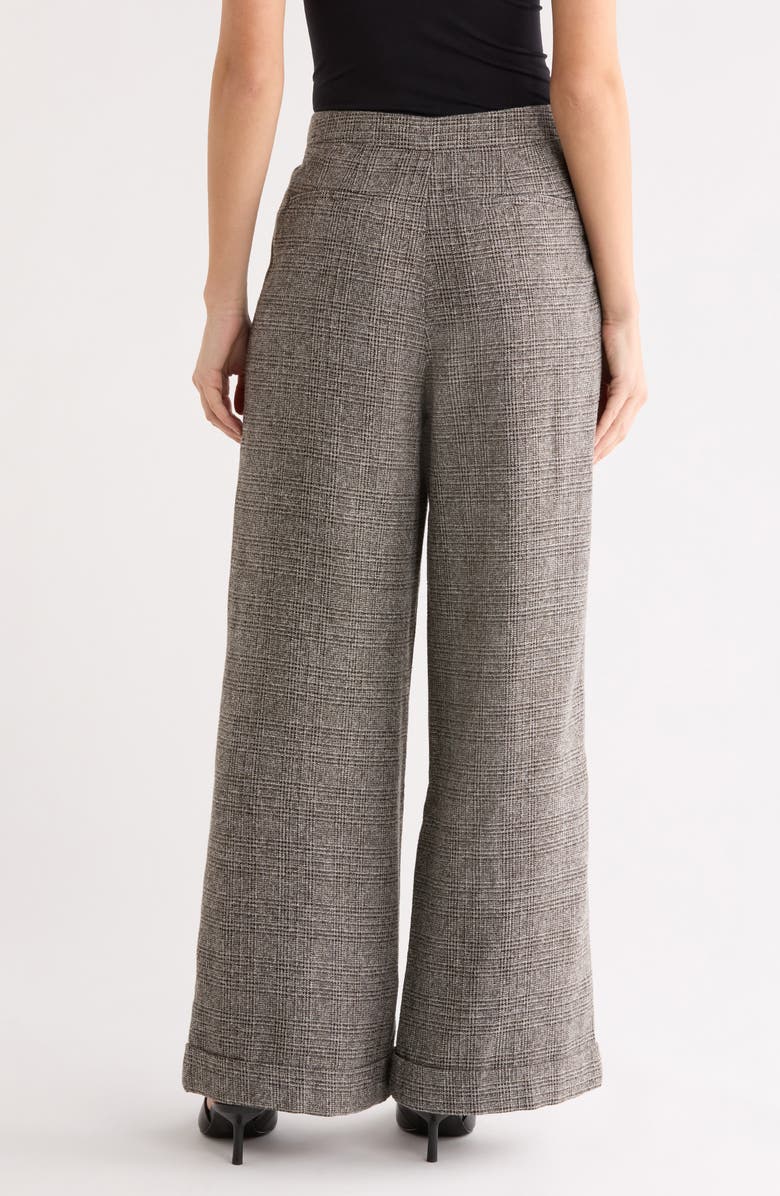 ASTR the Label Lanie Wide Leg Pants, Alternate, color, Grey Plaid
