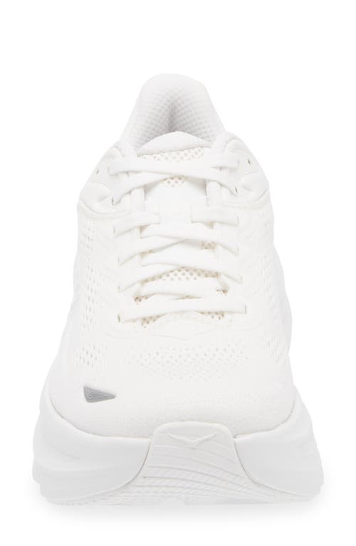 Hoka Bondi 9 Running Shoe In White/white