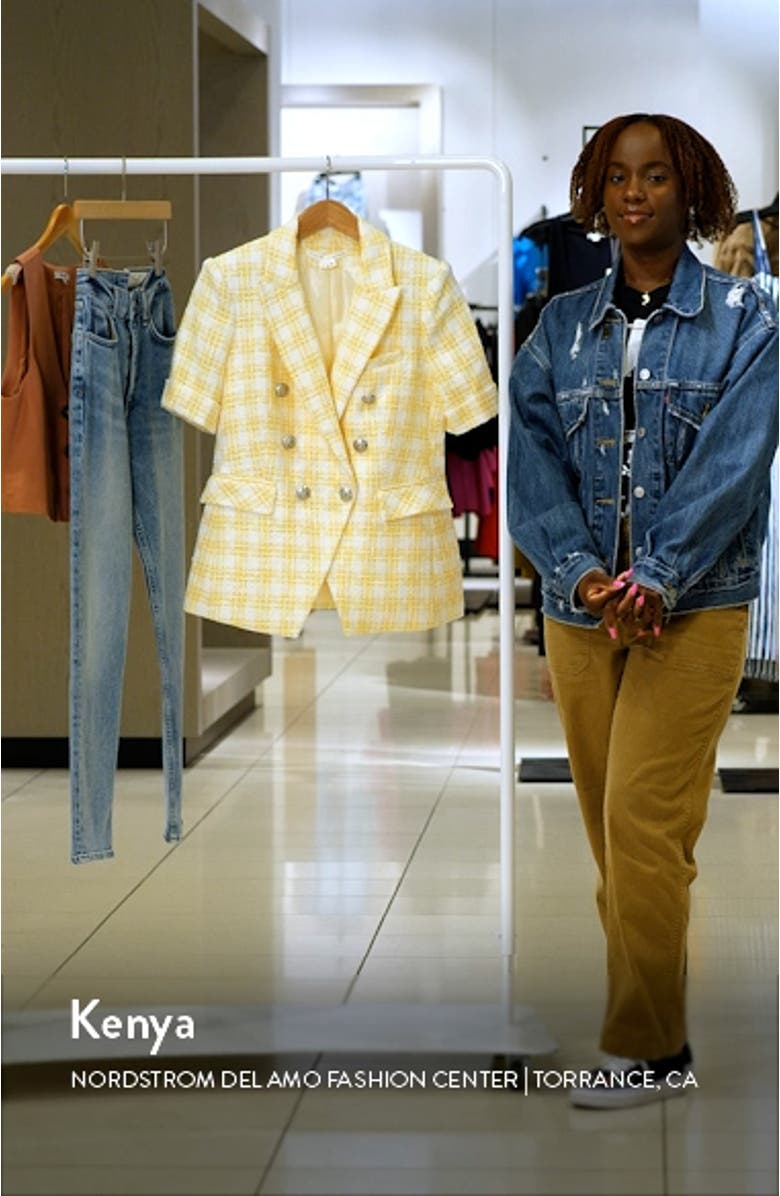 Jenny Short Sleeve Tweed Dickey Jacket, sales video thumbnail