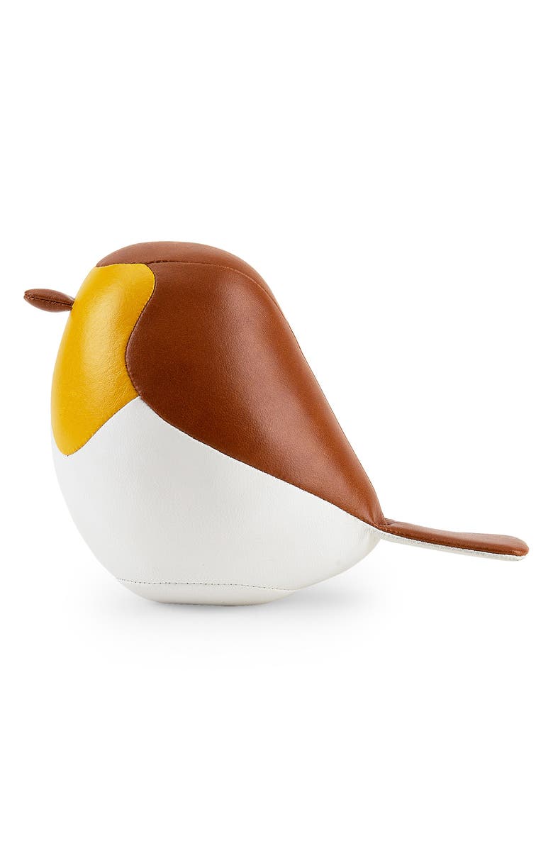 Zuny Bird Robin Paperweight, Alternate, color, Tan Ochre Yellow
