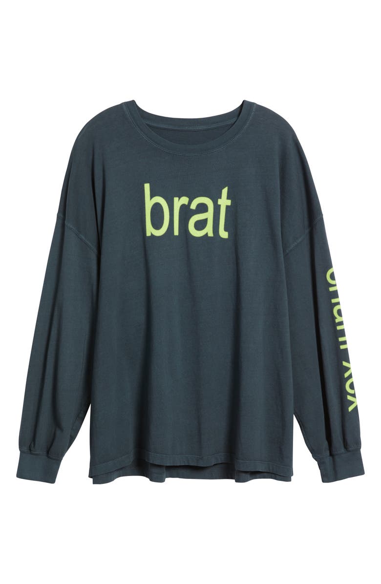 Daydreamer Charli Long Sleeve Cotton T-Shirt, Alternate, color, Vintage Black