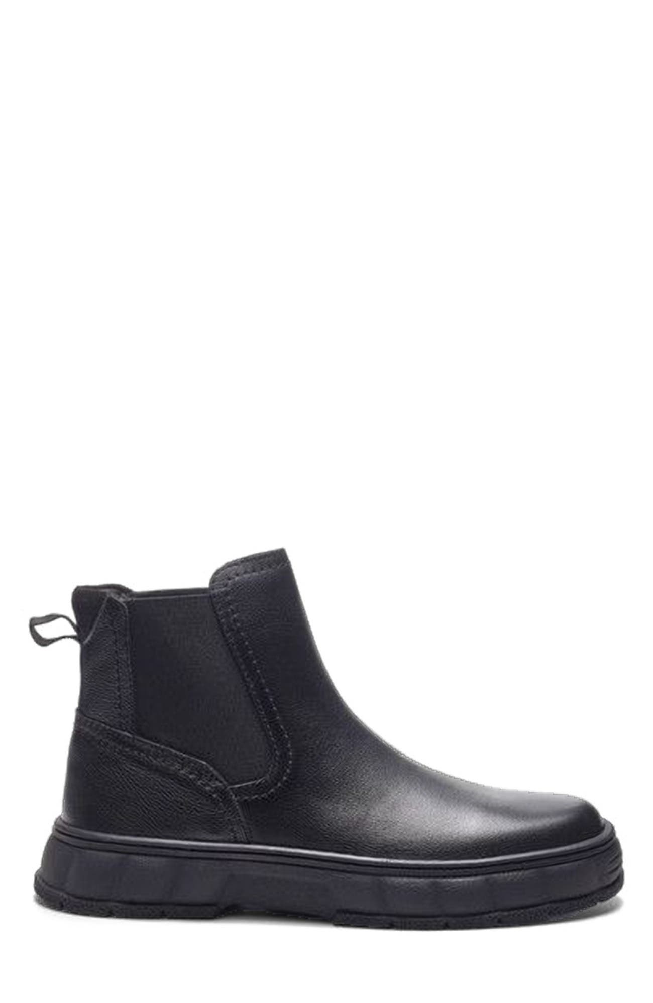 A. Veer Axis Chelsea Boot, Main, color, Black Leather