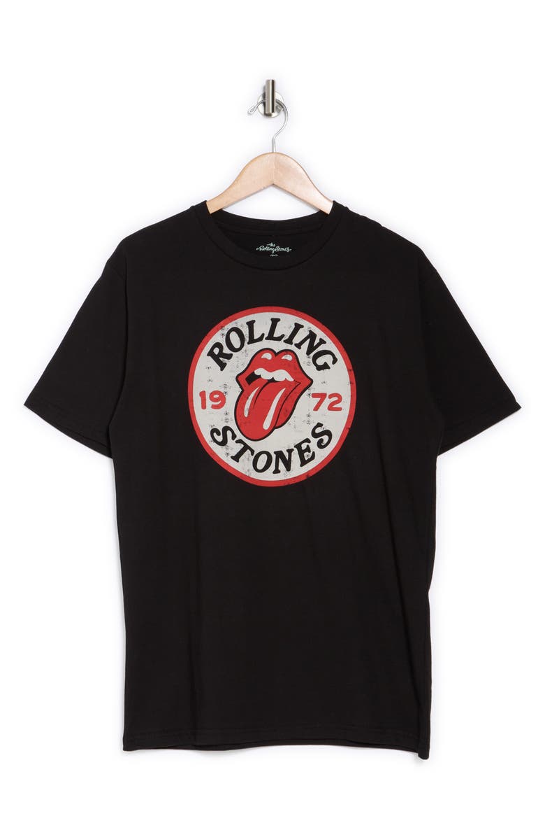 American Needle Rolling Stones Cotton Graphic T-Shirt, Alternate, color, Black