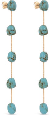 Ettika Dripping in Turquoise Drop Earrings