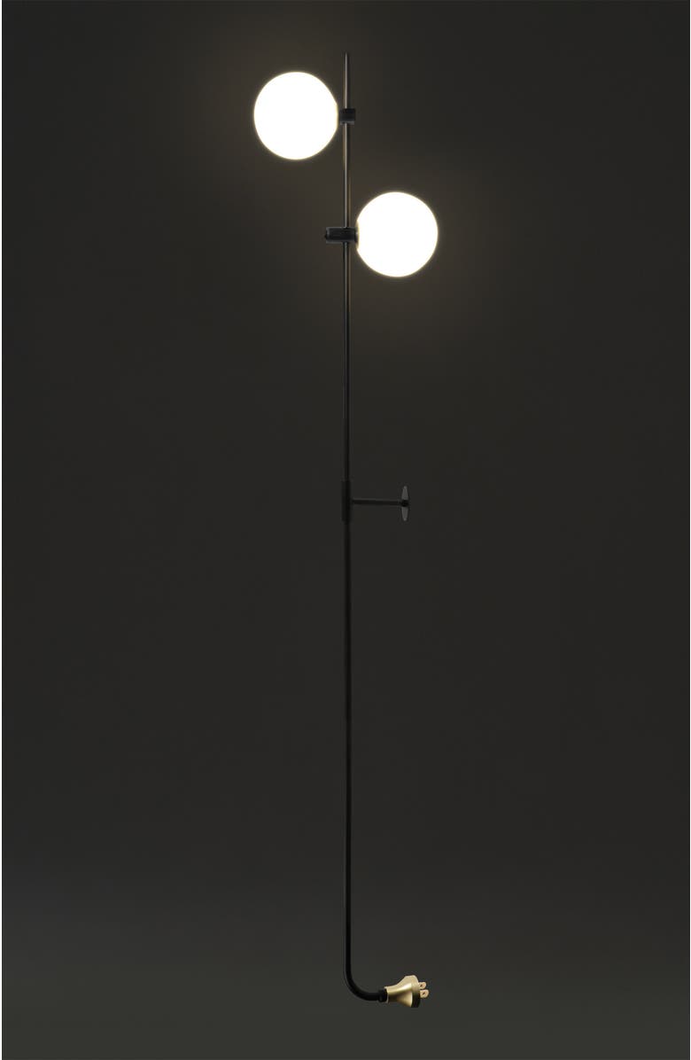 Brightech Equinox 62" LED Modern Sconce Wall Lamp with Glass Globe Shades, Alternate, color, 