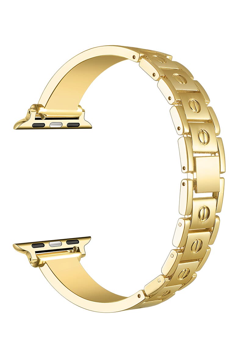 Cambell Stainless Steel Apple Watch® Watchband, Alternate, color, GOLD