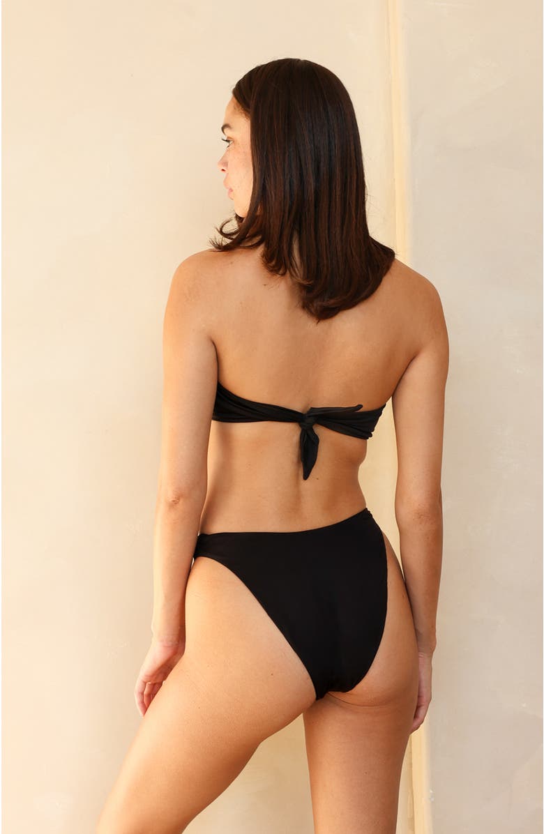 Dippin Daisys Haven Cheeky Bikini Bottom, Alternate, color, Black