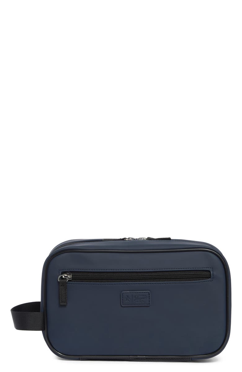 Original Penguin Waterproof Zip Top Dopp Kit, Main, color, Navy