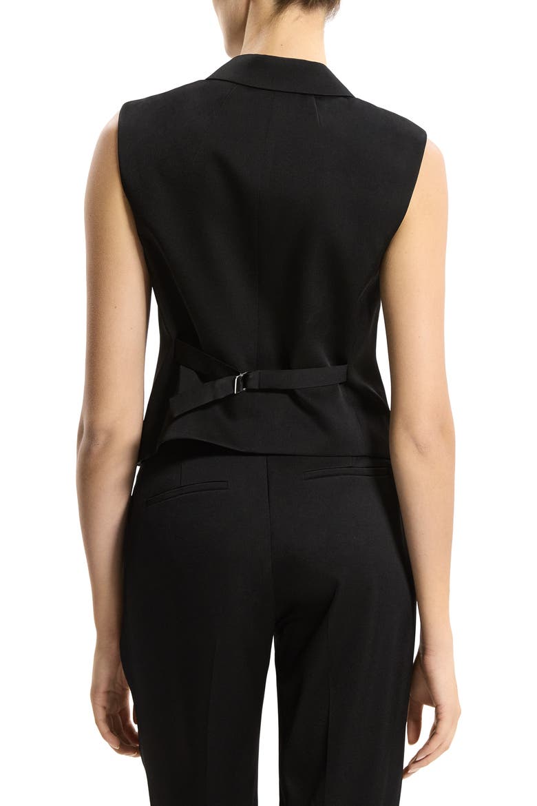 Satin Vest, Alternate, color, BLACK