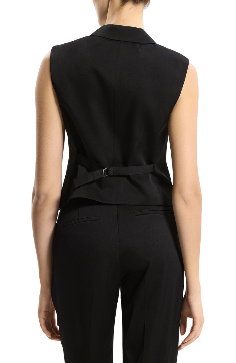 Theory Satin Vest, Alternate, color, Black