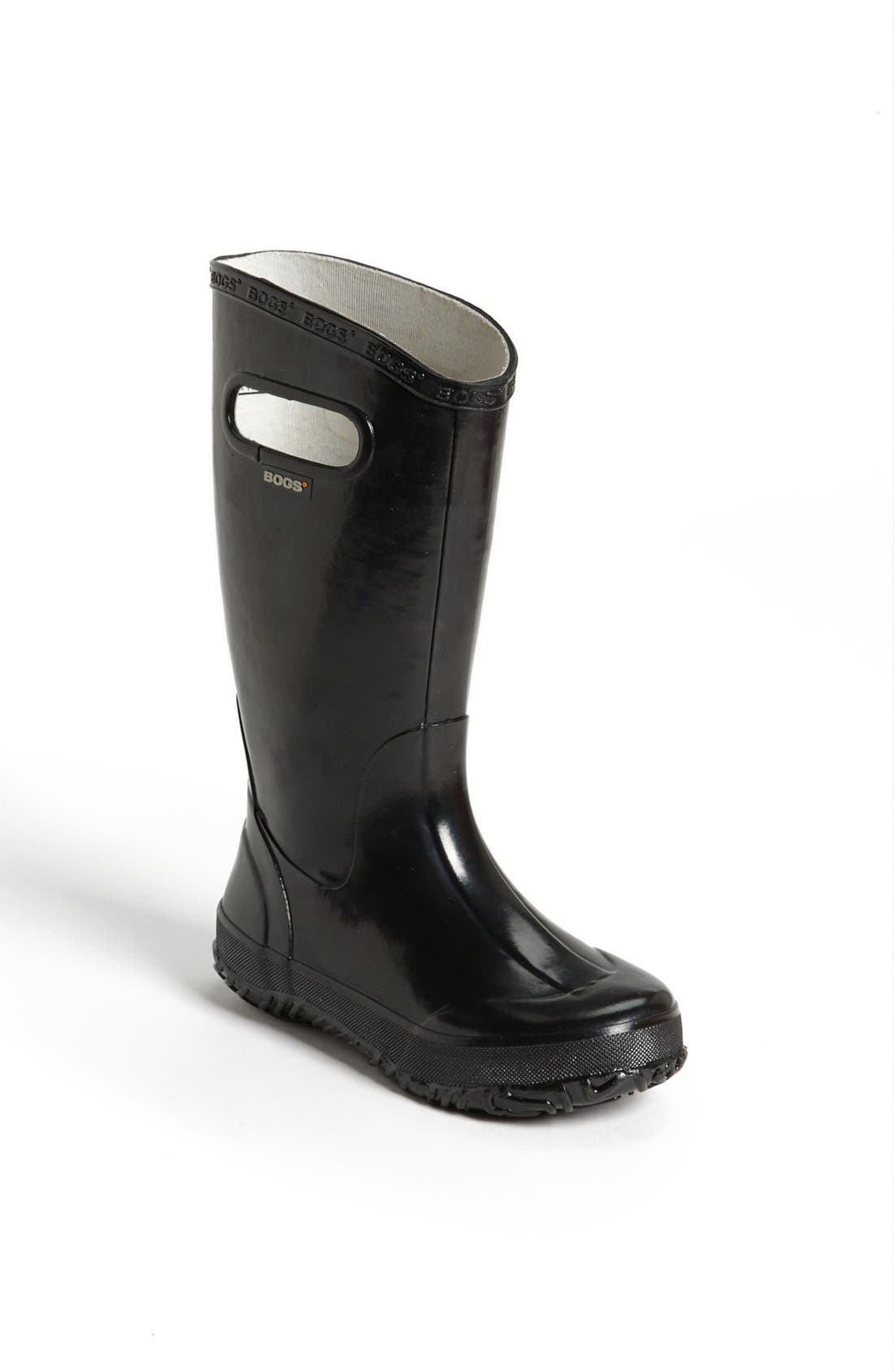 Rubber Rain Boot, Main, color, BLACK