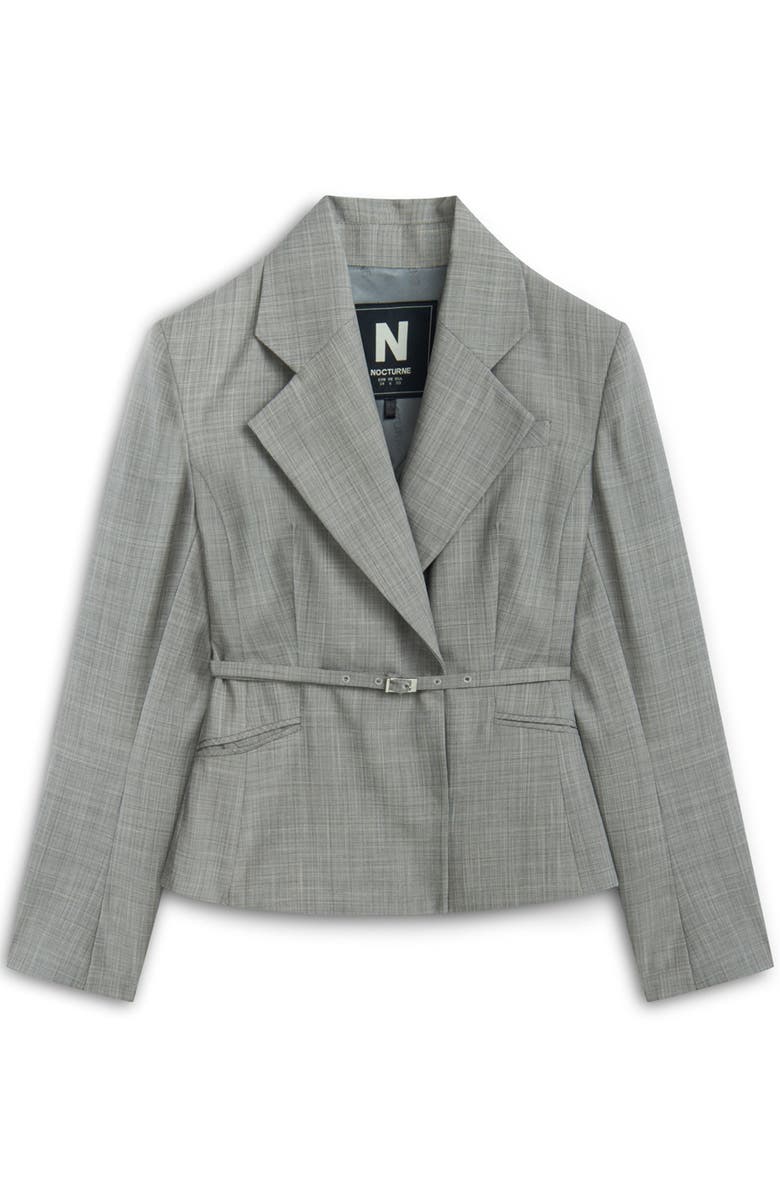 Nocturne Thin Belted Blazer, Alternate, color, 