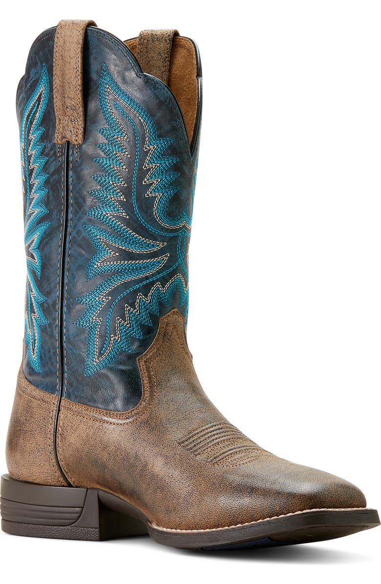 Ariat Brush Creek Western Boot, Main, color, Beige/ Khaki