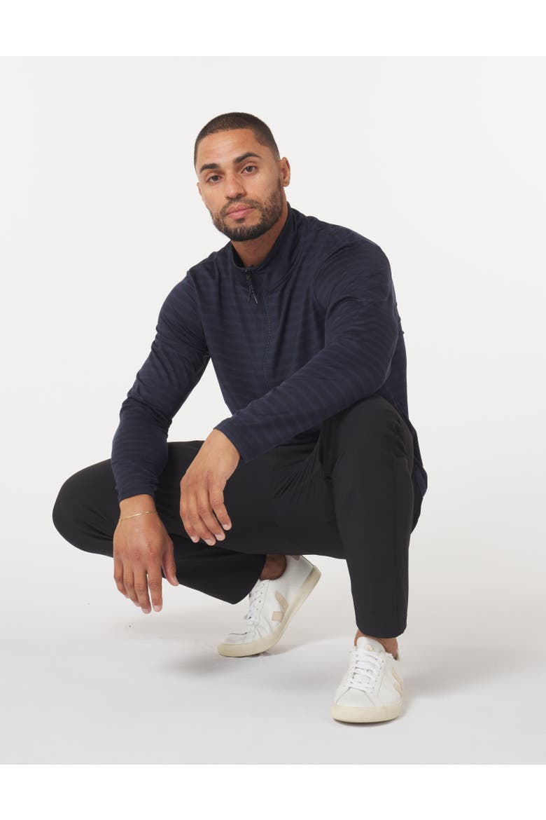 Tahoe 1/4 Zip Up Marble, Alternate, color, Navy Stripe