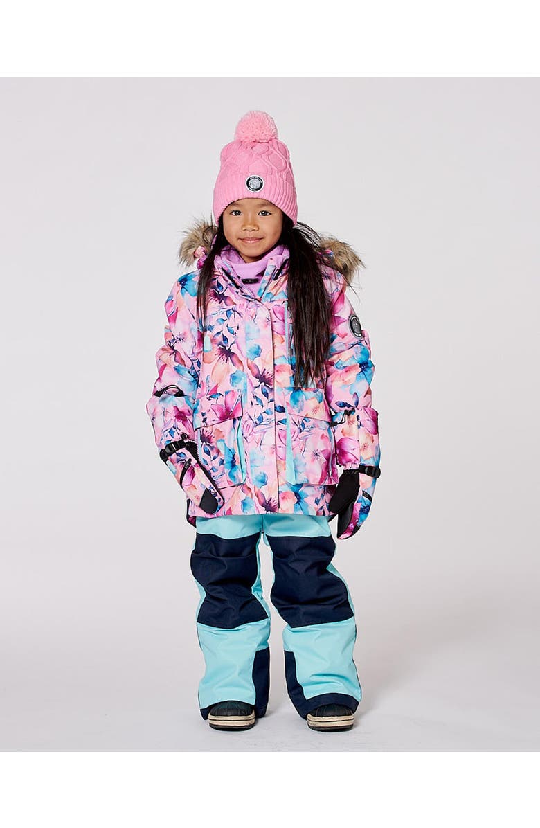 Deux par Deux Lined Peruvian Knit Hat with Pompom, Main, color, 