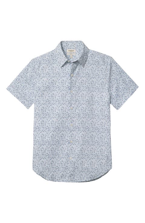 Tech Slim Fit Floral Performance Short Sleeve Button-Up Shirt