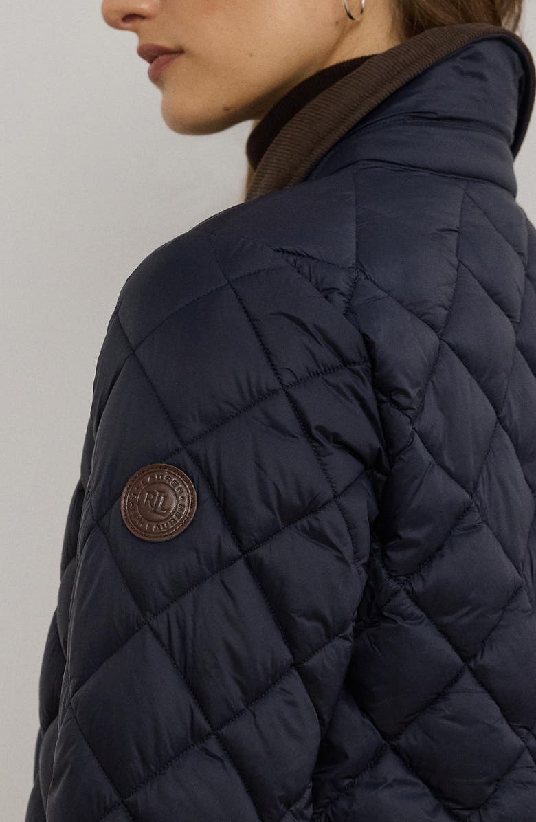 Lauren Ralph Lauren Diamond Quilted Jacket, Alternate, color, Dk Navy