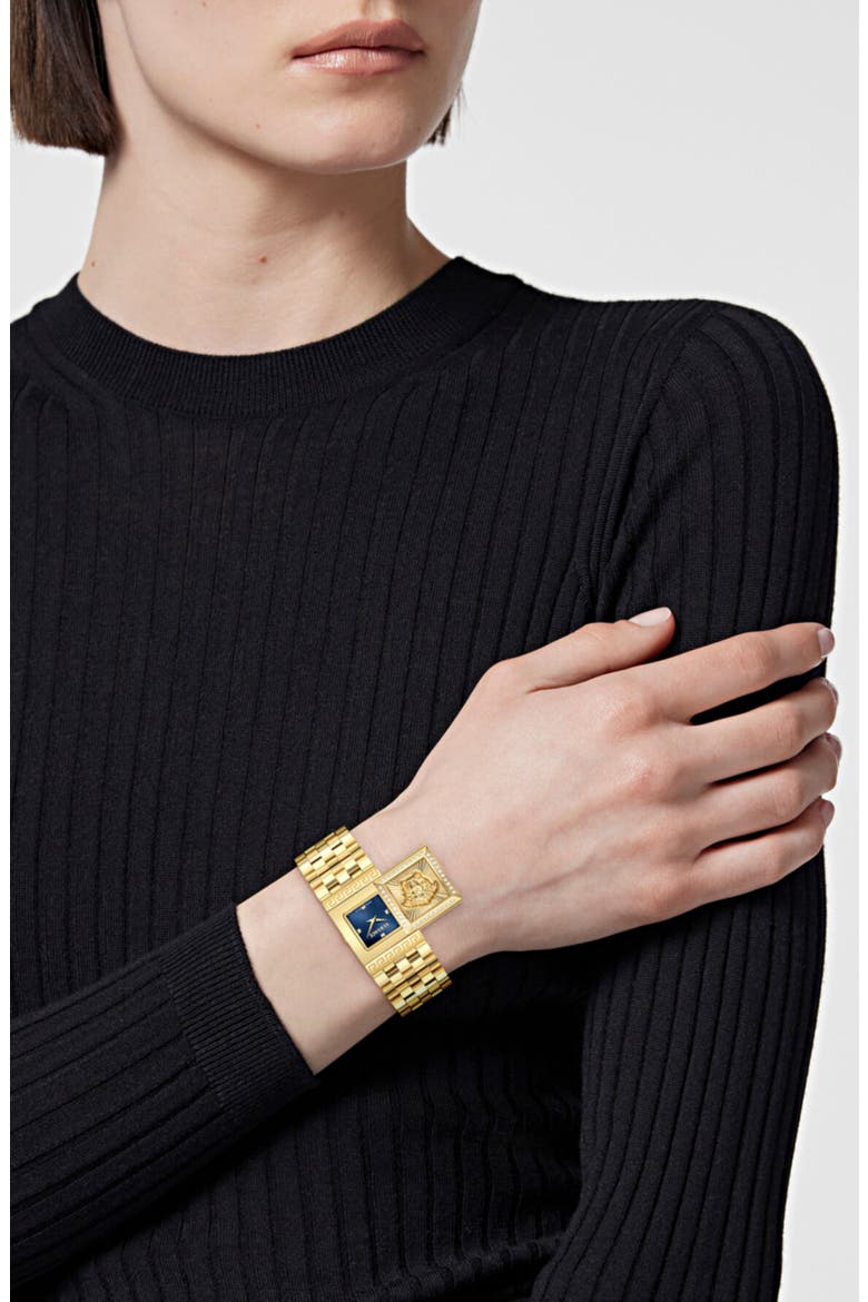 Reveal Precious Bracelet Watch, 33mm, Alternate, color, IP YELLOW GOLD