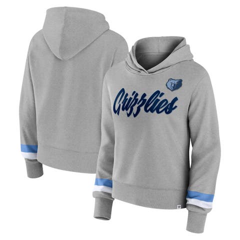 Women's Fanatics Branded Heather Gray Memphis Grizzlies Halftime Pullover Hoodie