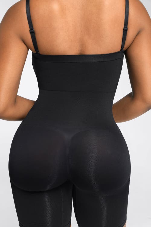 Shapellx Seamless Sculpt Strapless Bodysuit In Standard Black