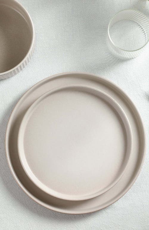 Stone Lain Haven Stoneware 4-piece Salad Plate Set In Neutral