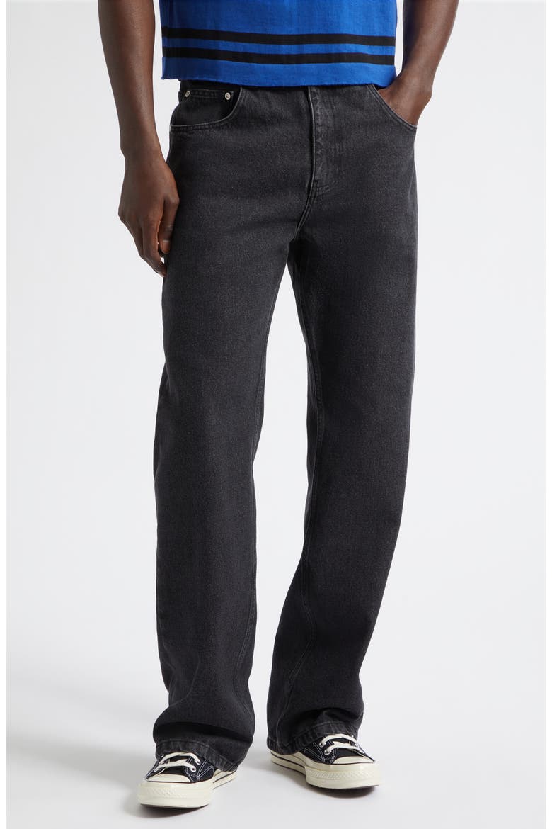 Big Papi Relaxed Straight Leg Jeans, Main, color, BLACK STONE WASH