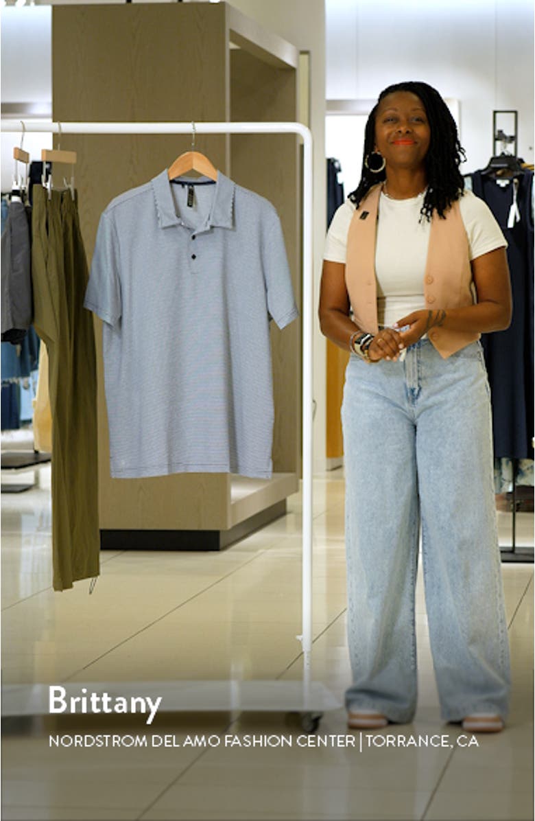 Otman Stripe Stretch Golf Polo, sales video thumbnail