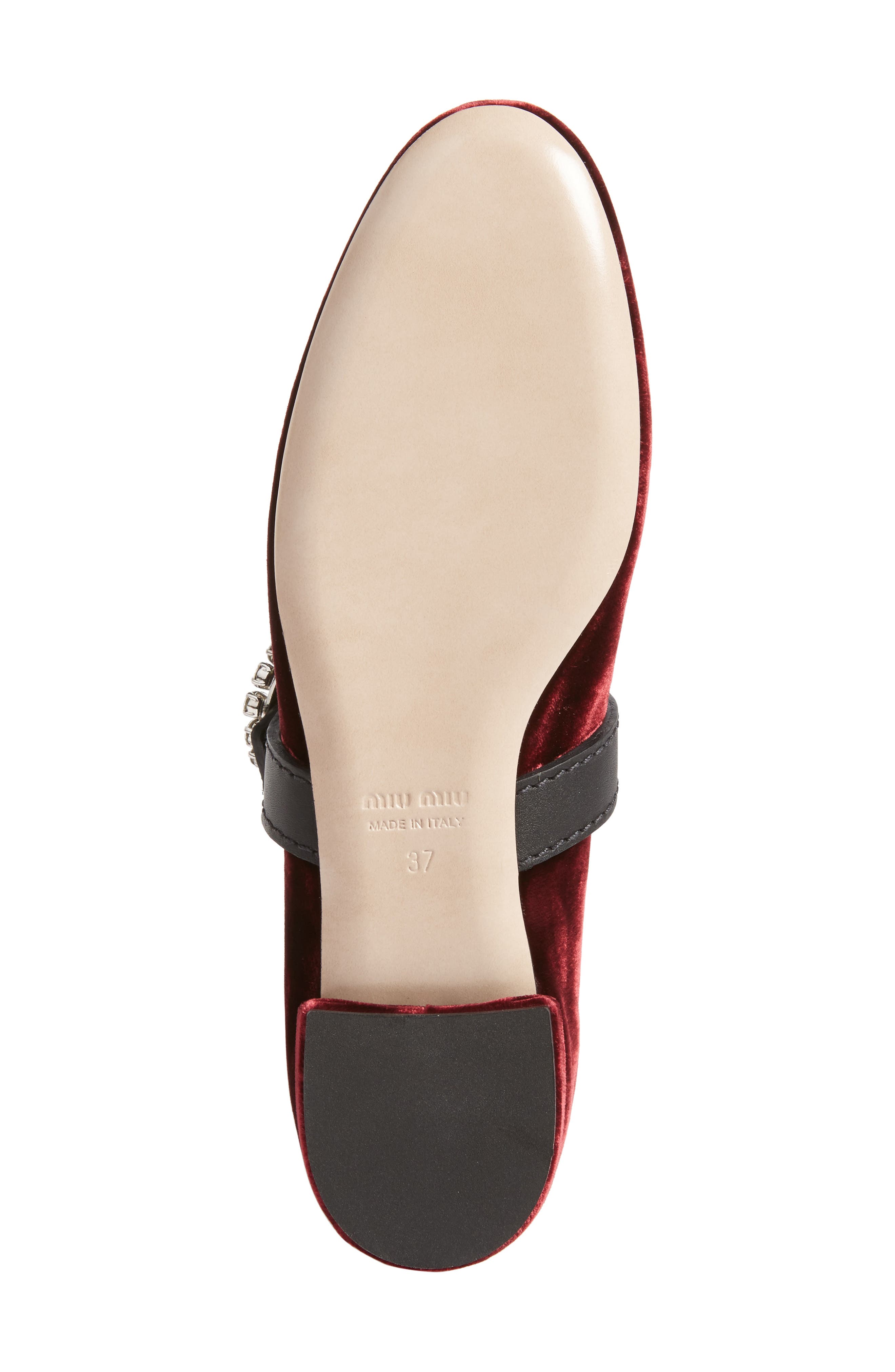 Buckle Ballet Flat, Alternate, color, BURGUNDY