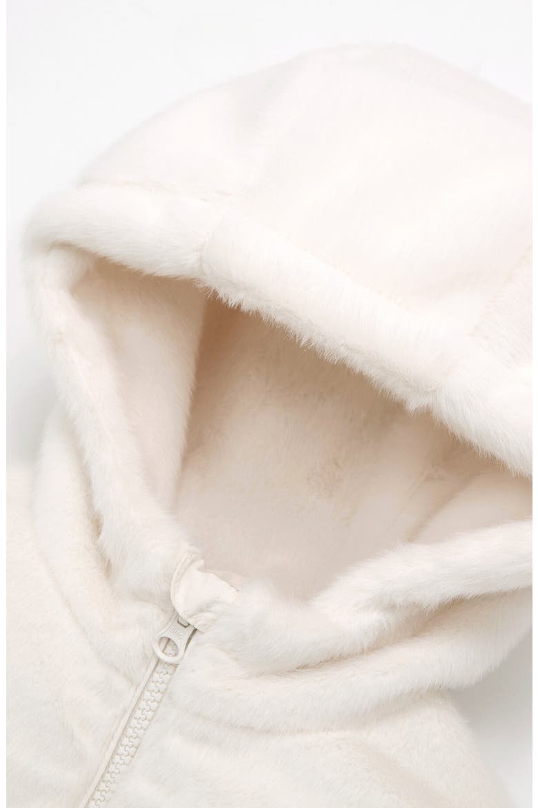 Lightweight Fleece Puffer Jacket, Alternate, color, Ivory