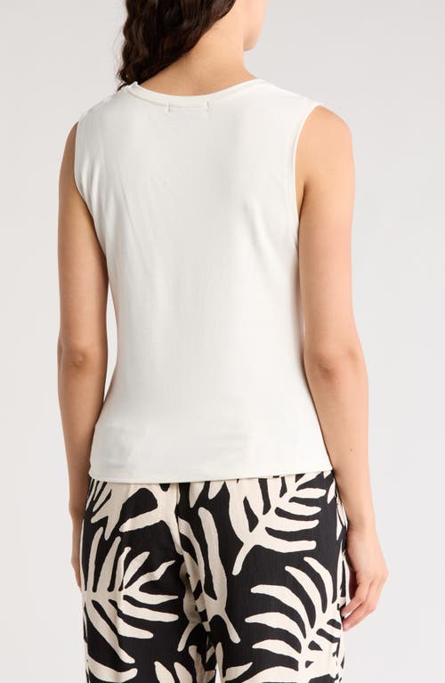 Shop Sanctuary Twist Crewneck Tank In Milk