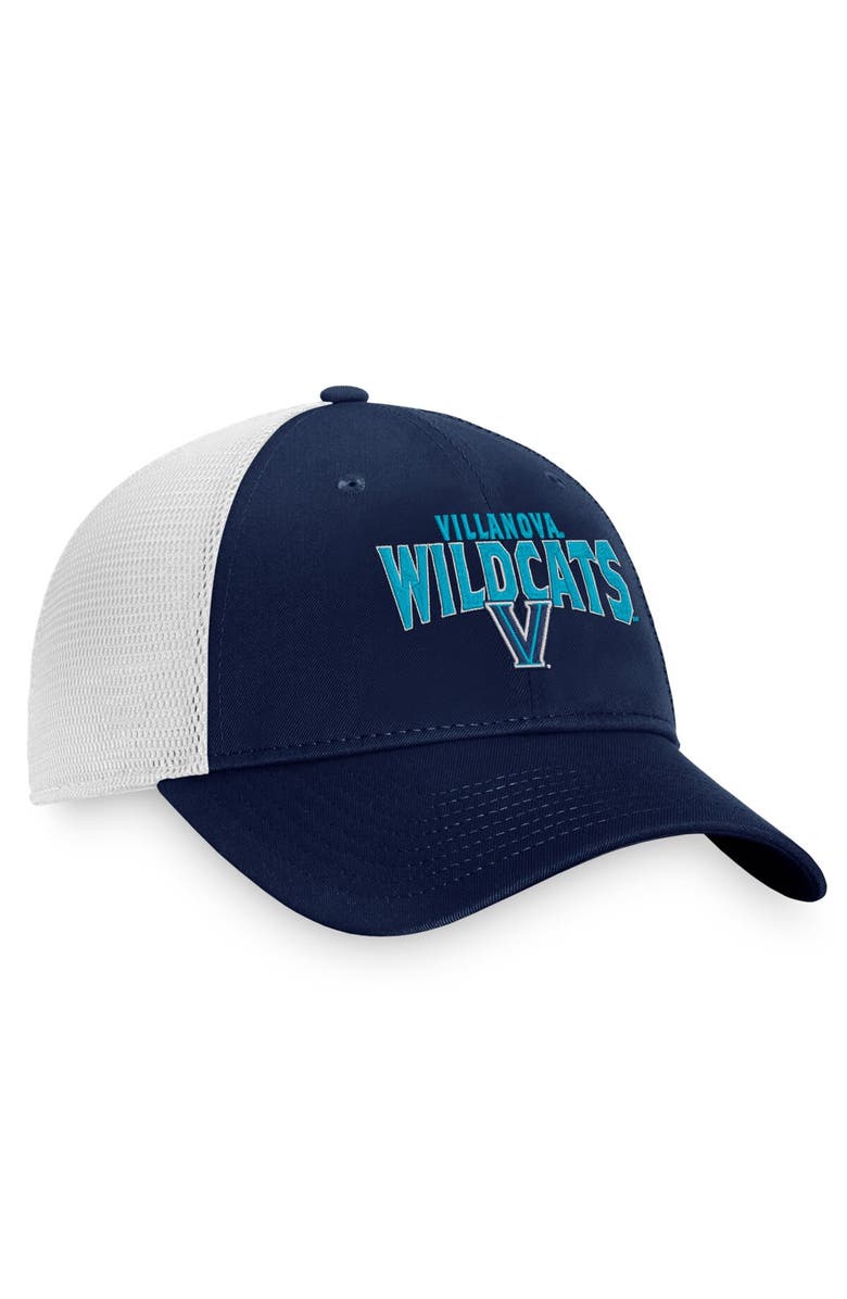 TOP OF THE WORLD Men's Top of the World Navy/White Villanova Wildcats Breakout Trucker Snapback Hat, Alternate, color, 