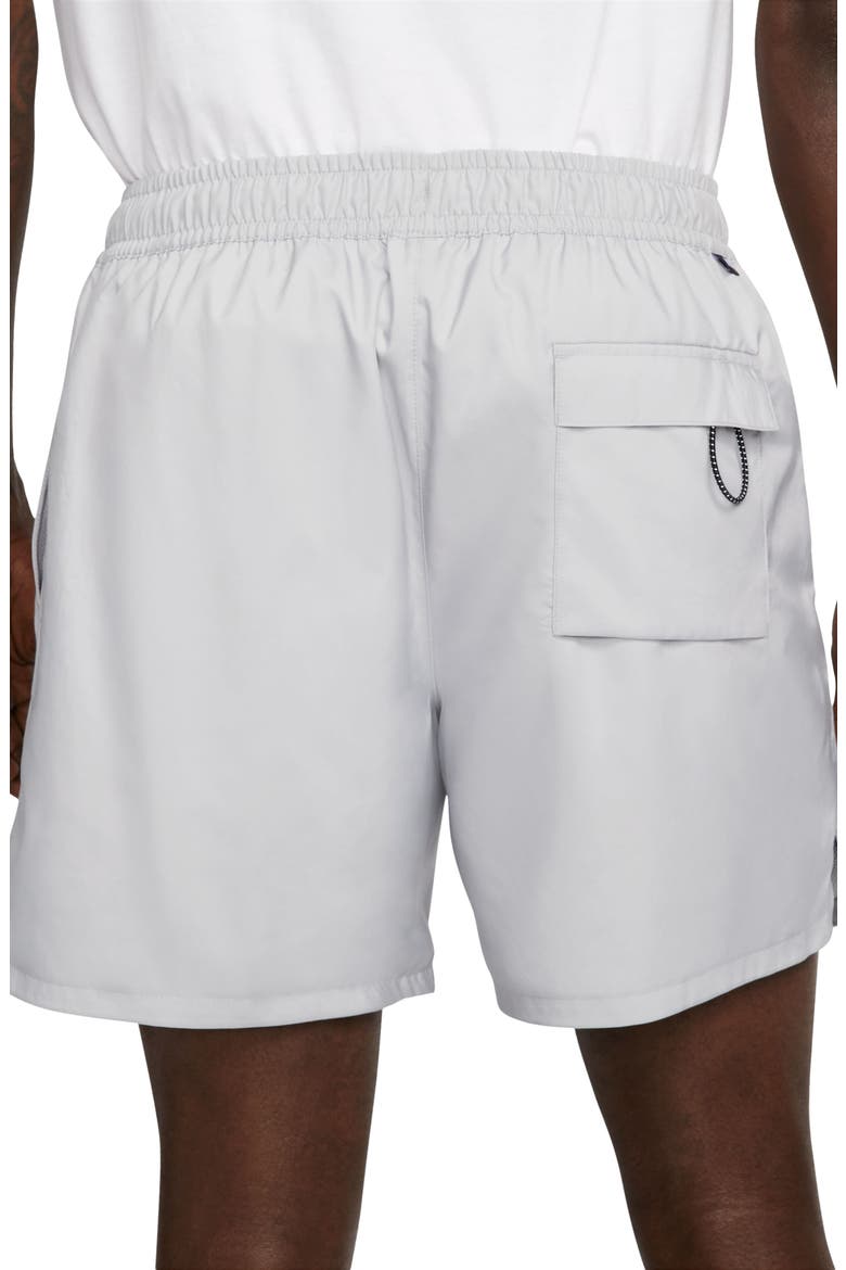 Men's Woven Lined Flow Shorts, Alternate, color, LT SMOKE GREY/ WHITE