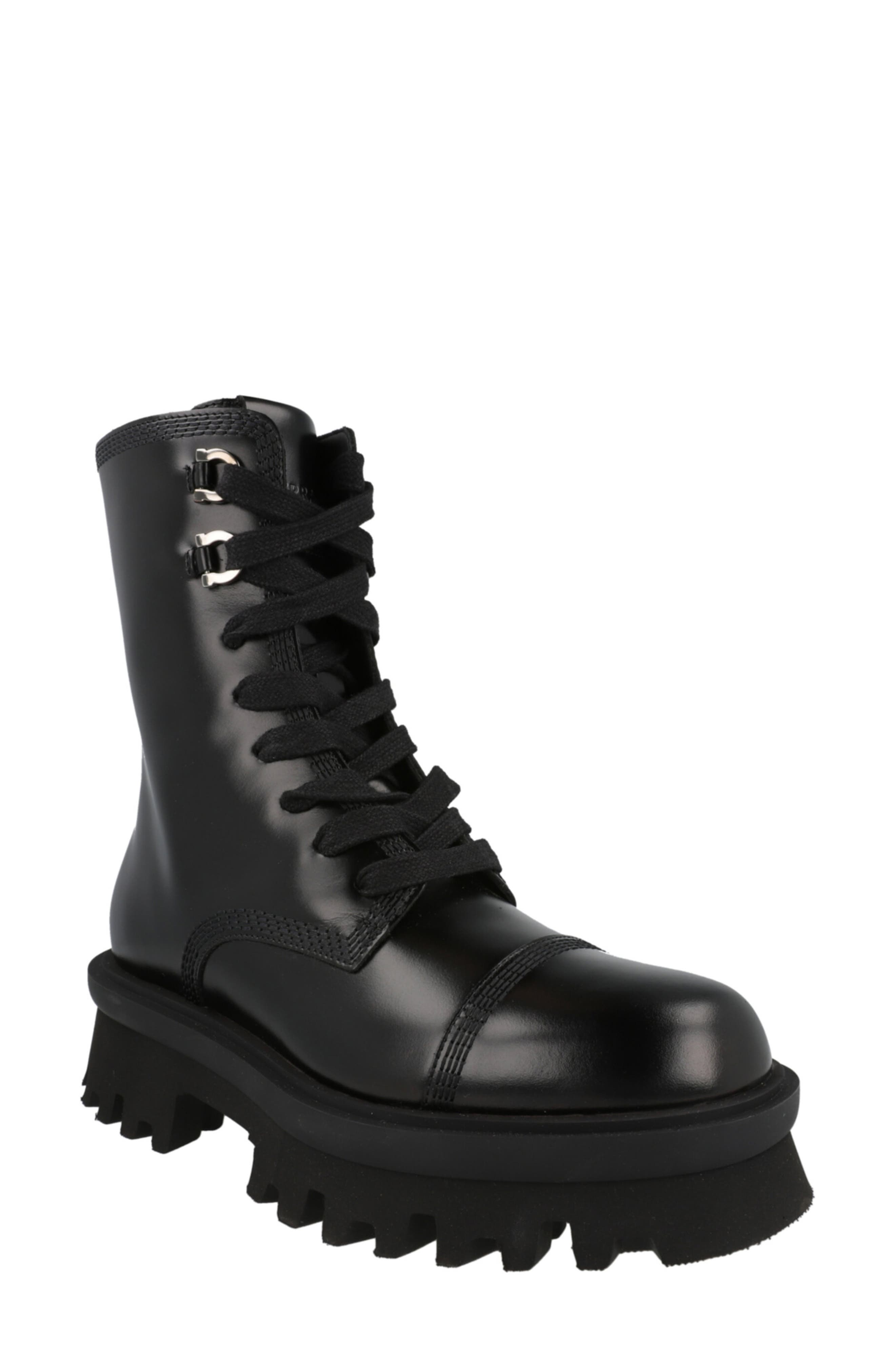 FERRAGAMO Kira Leather Lug Boot